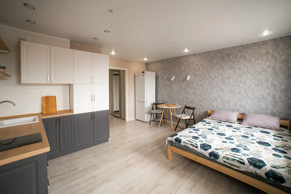 Уютная студия в скандинавском стиле