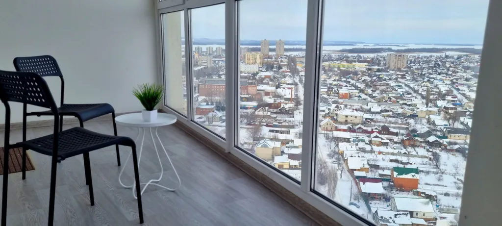 Квартира с панорамным видом на город и Волгу