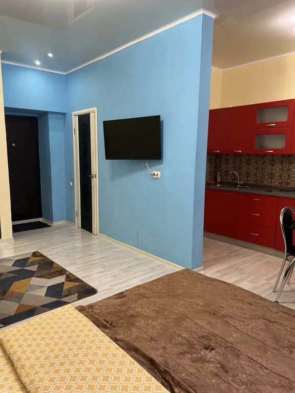 Уютная студия в прибрежном микрорайоне Левобережья