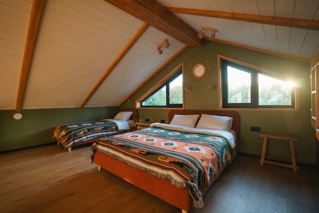 Barnhouse с камином в Krona camp