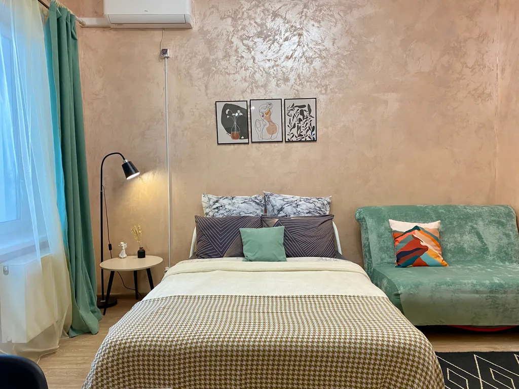 Студия на 25 этаже с видом на город