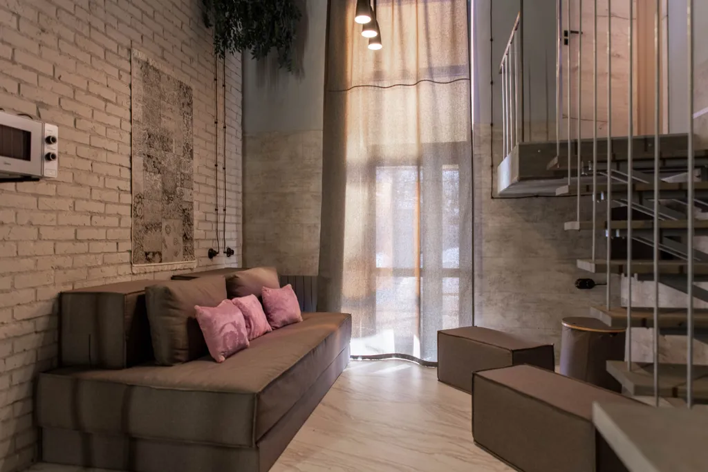 Квартира с хамамом и зоной для барбекю