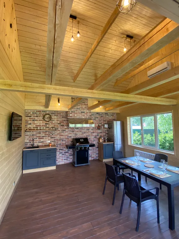 Коттедж с сауной и зоной BBQ