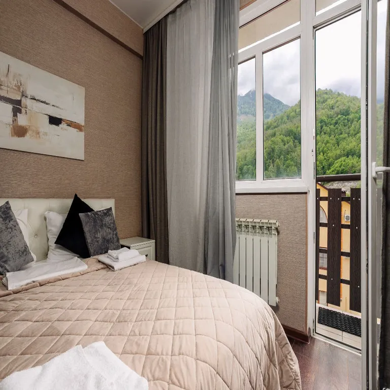 Однокомнатная квартира в центре с видом на горы