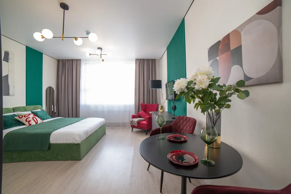 Студия около метро Чкаловская для двоих гостей
