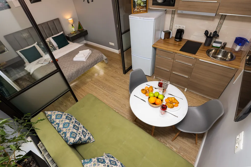 Великолепная студия рядом с Арена Плэй и метро Новомосковская