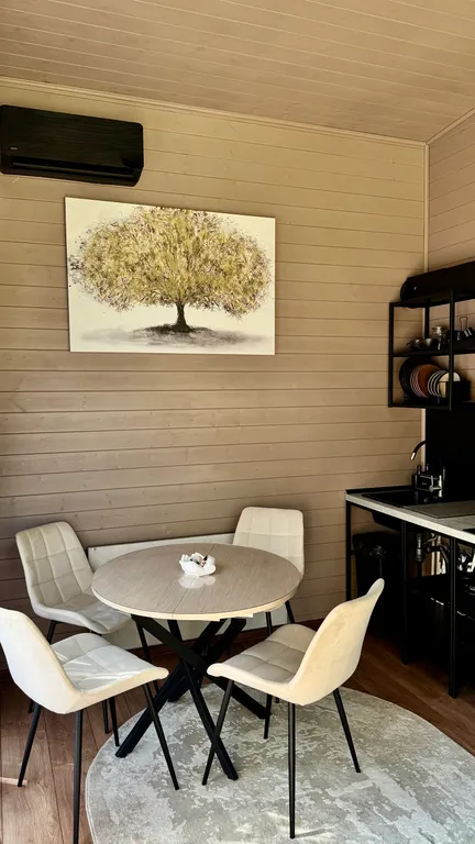 Вип шале на берегу реки, с банным чаном на террасе