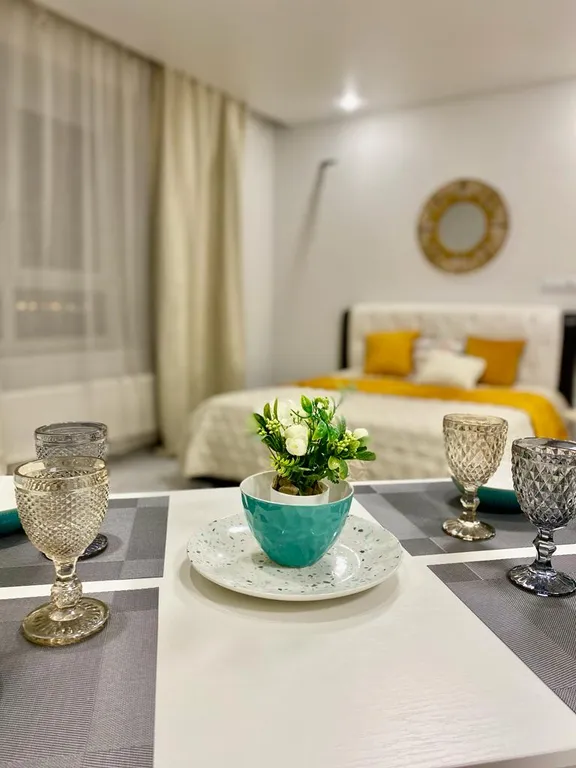 Квартира Люкс апартамент Нарцисс в новом ЖК Ария, рядом с аквапарком — Тюмень