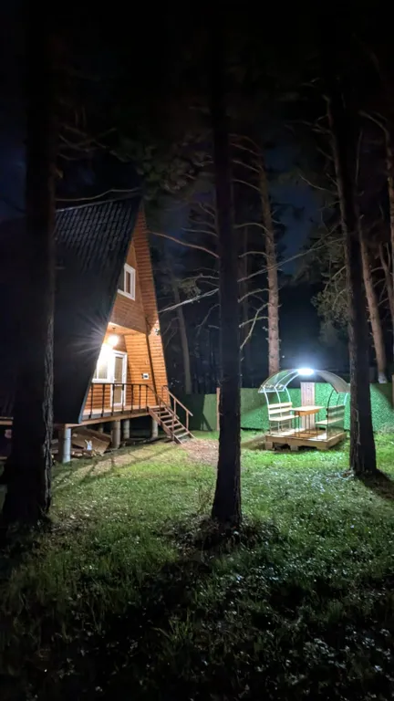 Коттедж Коттедж Алатырь А-фрейм в лесу — Архыз