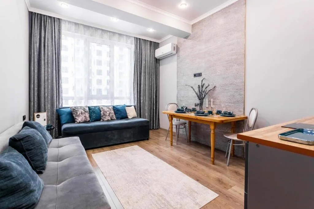 Квартира 2-ком квартира Bayhouse у метро Сарыарка для 6-х гостей — Алматы