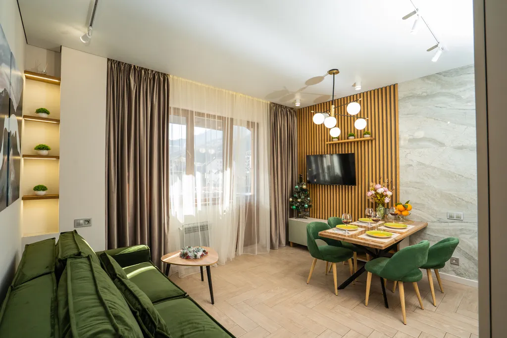Элегантный апартамент с панорамой на горы