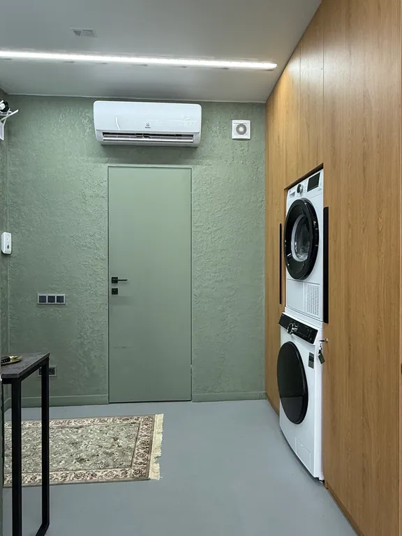 Просторная студия Мятный лён на 31 этаже в шаге от Тинькофф-холл