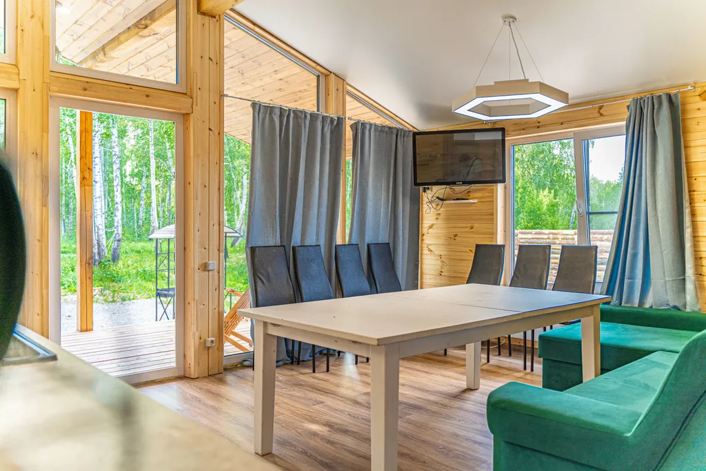 Коттедж Светлый и уютный дом в стиле барн хаус ( барн 2 ) с бассейном и купель — аренда посуточно в Кременкуль