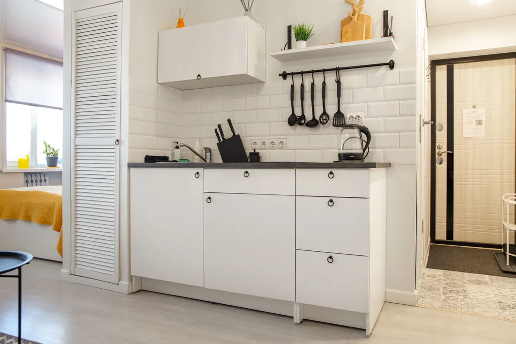 Стильная студия с видом на вулканы