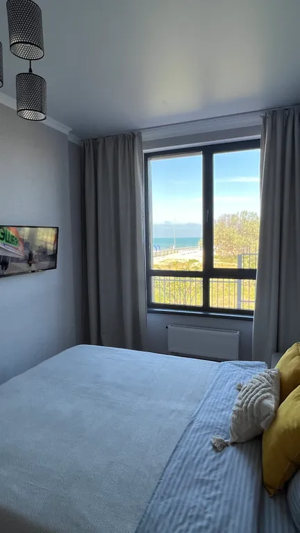 Квартира Квартира Уютная евродвушка на первой линии с видом на море — Анапа