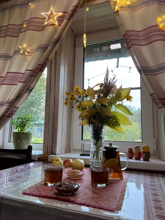 Домик Уют Самана в Родовом поместье в лесу