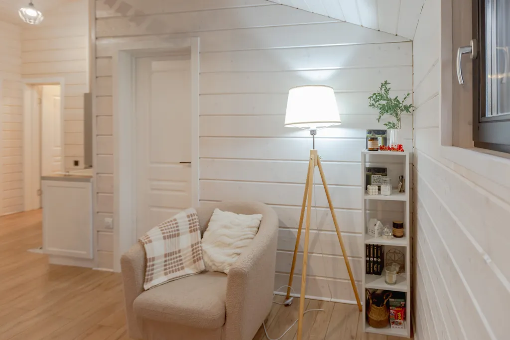 Уютный дом с сауной в лесу