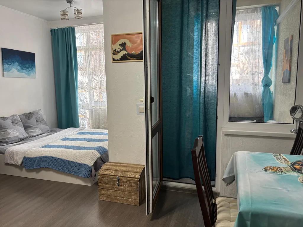 1к апартаменты у моря с кухней и отдельной комнатой для ребенка