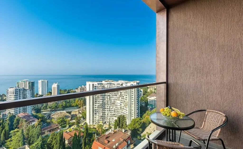 Квартира Квартира Апартамент Sea View Luxe с балконом — Сочи