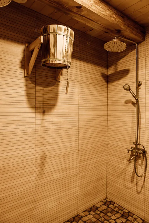 Дом VIP с баней у пруда загородный комплекс Здоровей