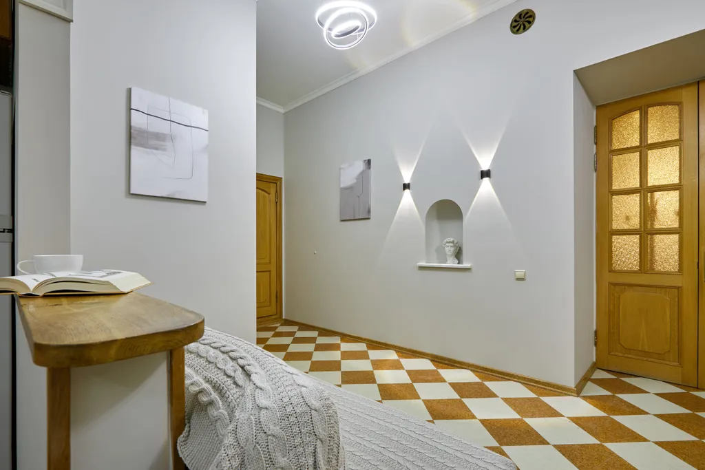 3 спальни, балкон, красивый дом