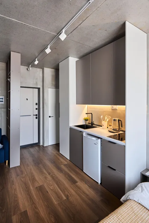 Уютная студия, в стиле лофт