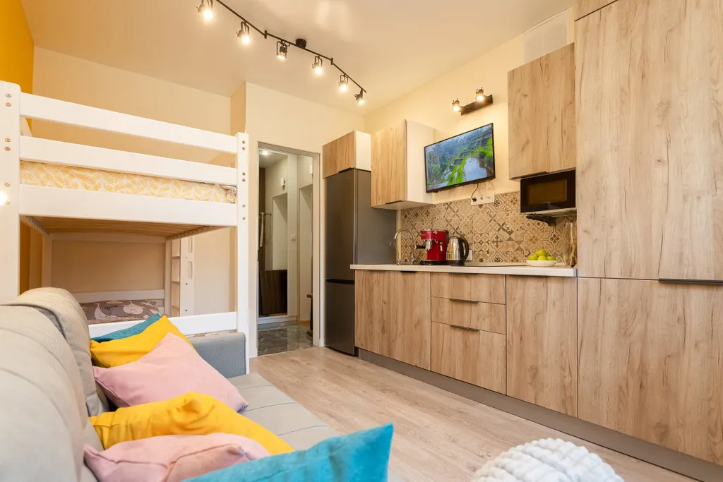 Yellow studio by the sea