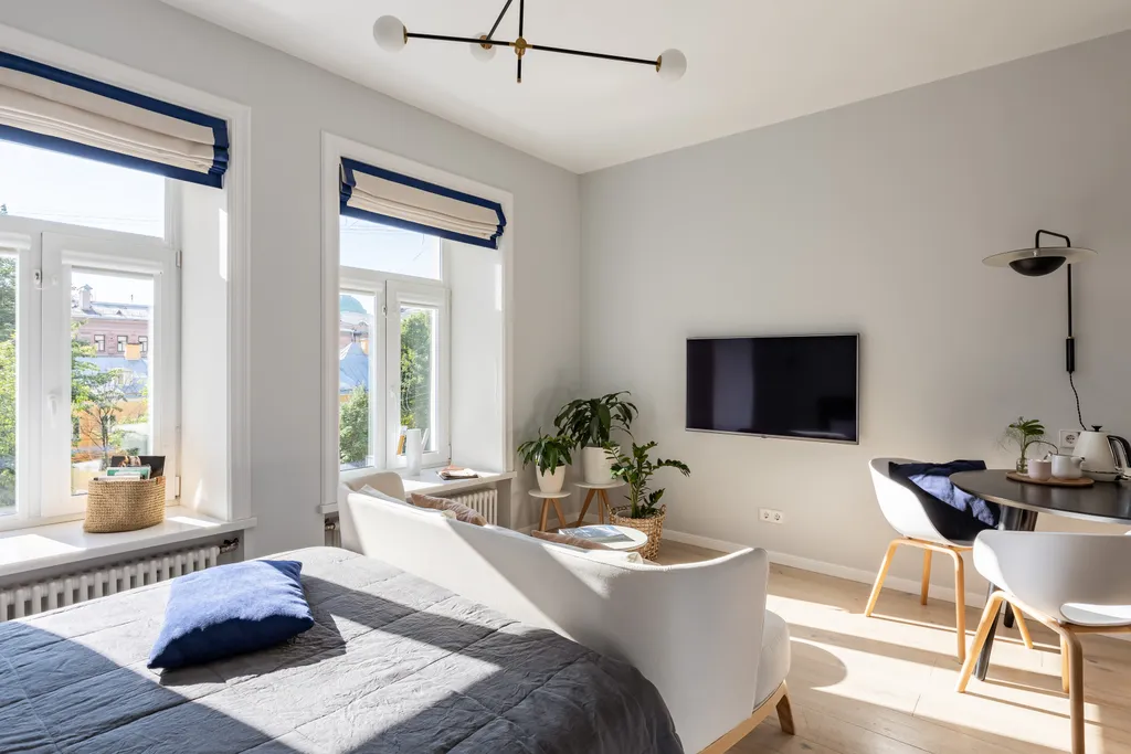 Квартира Квартира Красивая студия в тихом дворе пешком от Московского вокзала — Санкт-Петербург