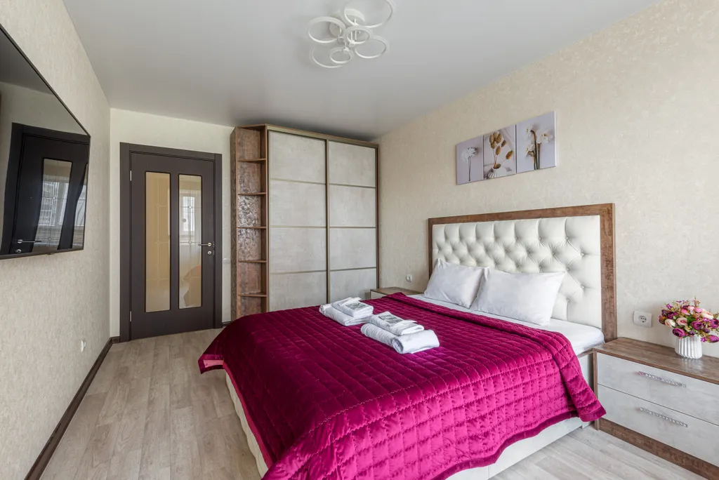 Уютная в центре, 3 тв, кондиционер, гостиничный сервис бесконтактно