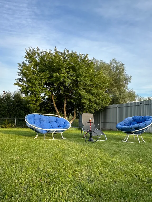 Дом с панорамными окнами и баней