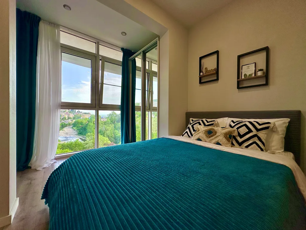 Уютная квартира с видом на море и горную реку в ЖК Солнечный Дагомыс — аренда посуточно в Дагомыс