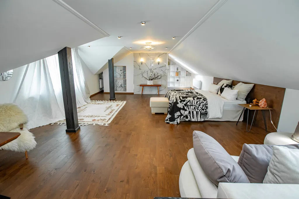 Вилла дзен с ванной спа и террасой с видом на сад