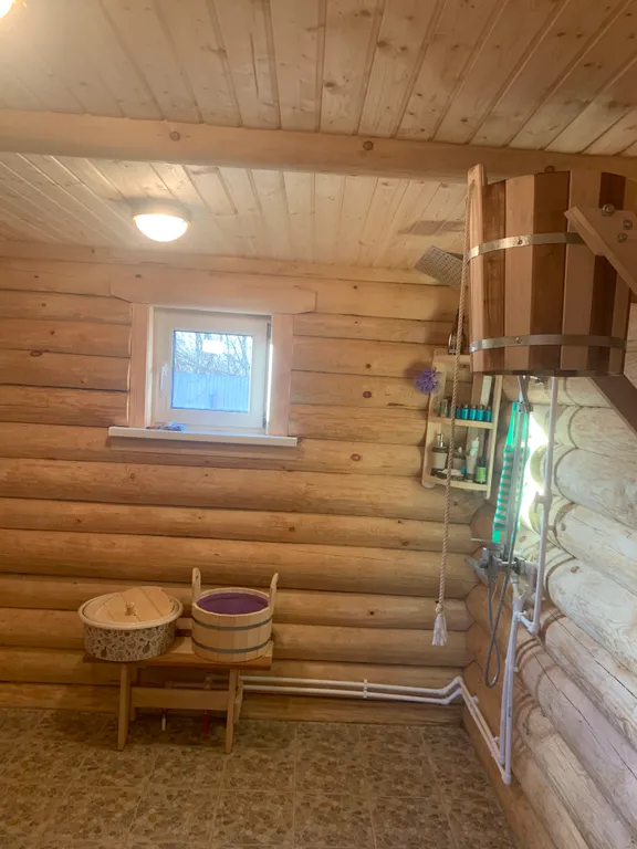 Современный дом из бревна