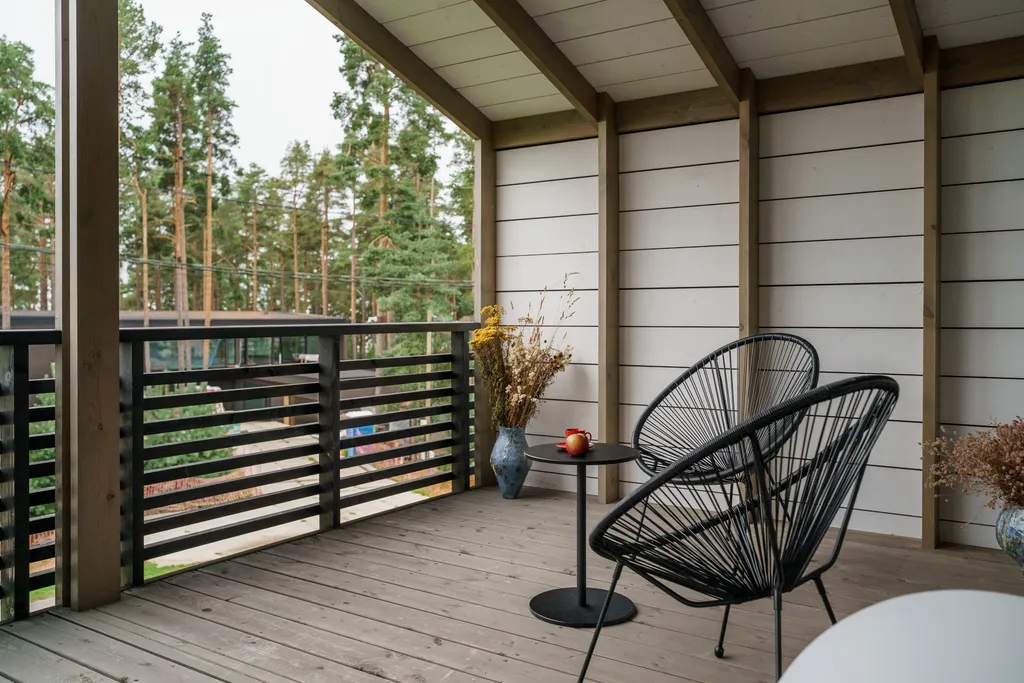 Дом для отдыха семьи у залива