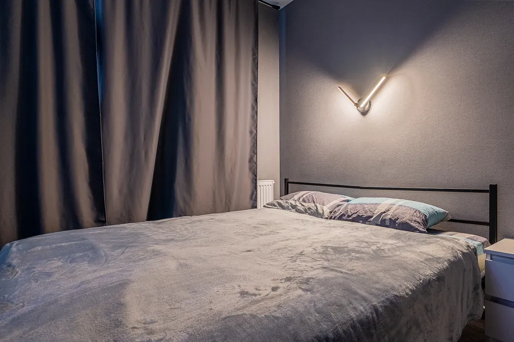 Студия с дизайнерским ремонтом