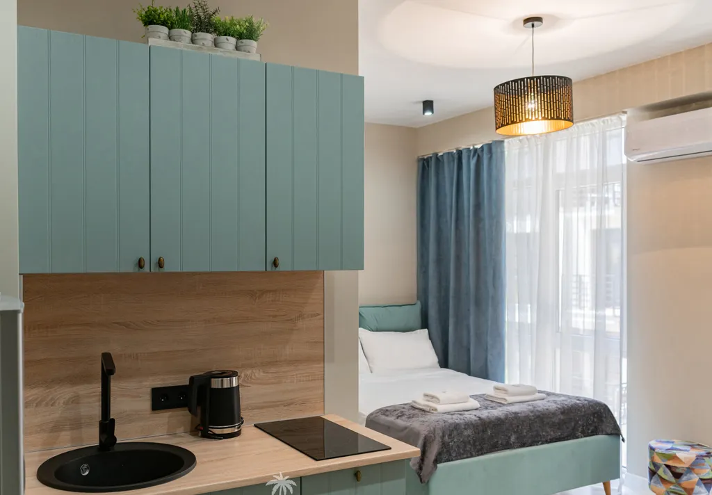 Квартира Квартира Яркий и уютный апартамент с балконом в ЖК Сорренто Парк — Сириус