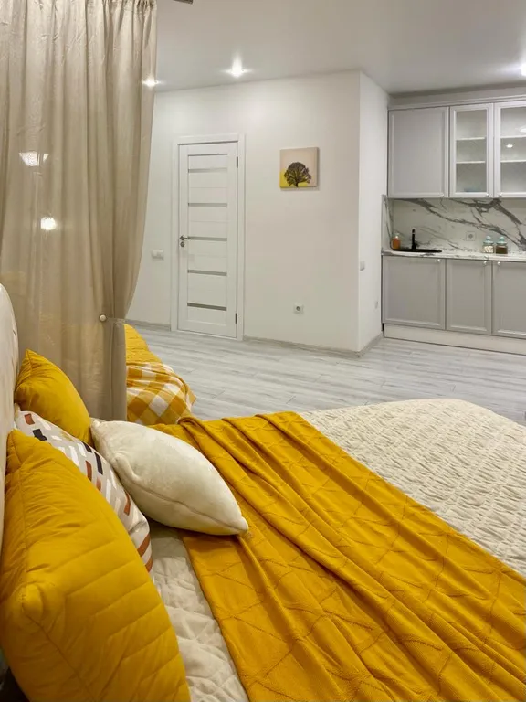 Квартира Люкс апартамент Нарцисс в новом ЖК Ария, рядом с аквапарком — Тюмень