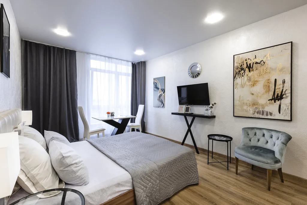 Апартамент в центре, в новом доме с видом на город