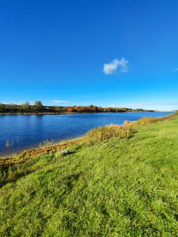 Уютный дом на берегу реки Великой