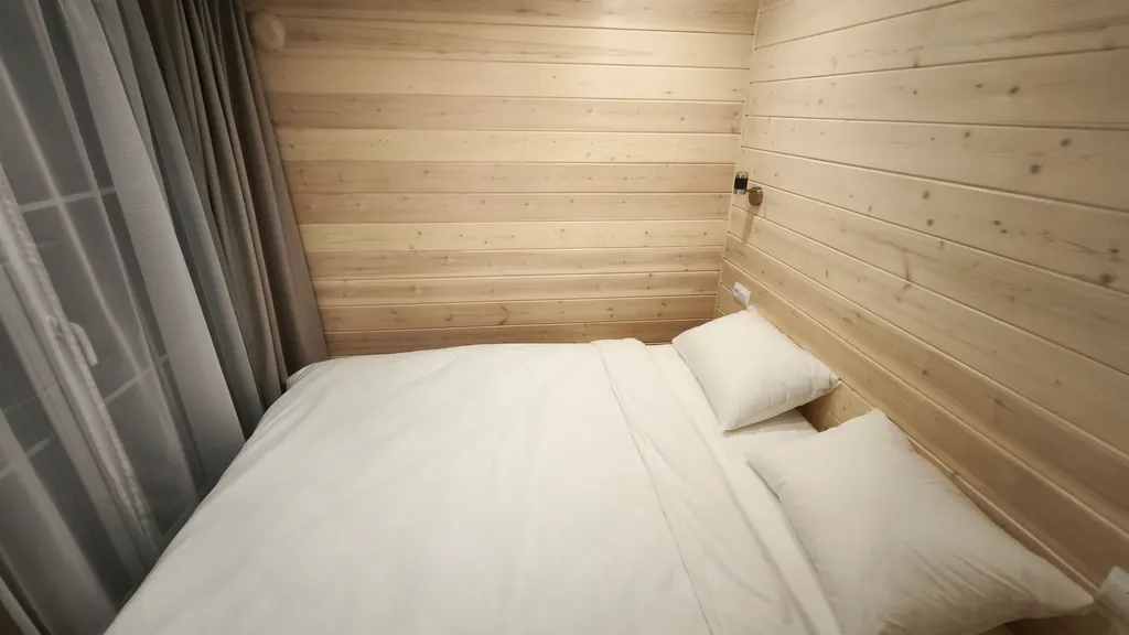 Дом с купелью в сосновом лесу