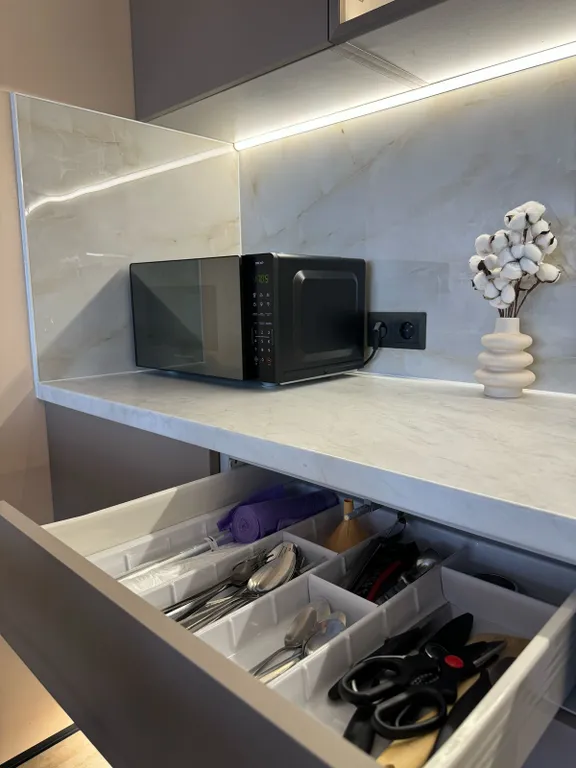 Квартира Квартира Уютная евродвушка с видом на реку Преголя и Планету Океан — Калининград