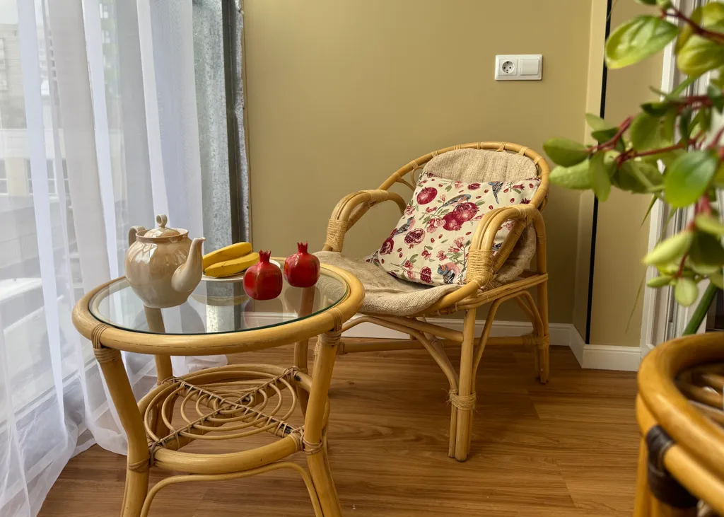 Яркая квартира с двумя балконами