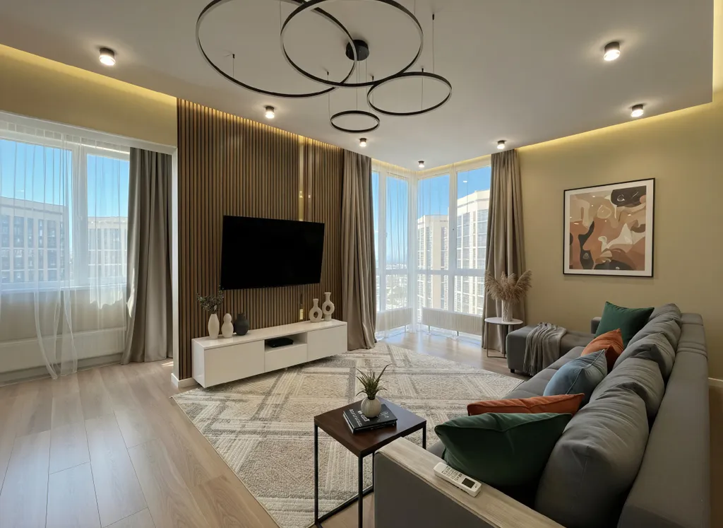 Панорамные апартаменты с дизайнерским стилем