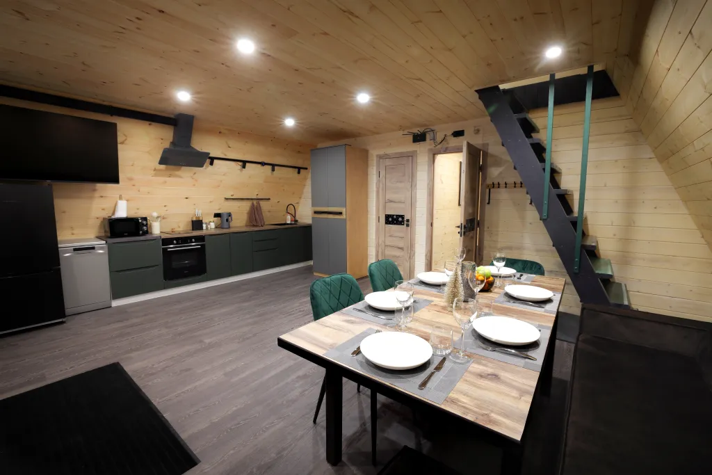 Дом в стиле A-frame с сауной