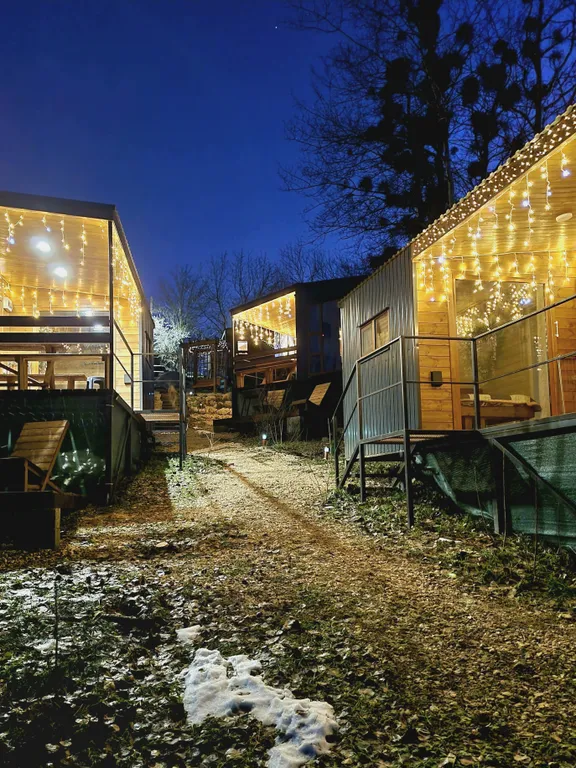 Домик в горах с панорамным видом и всеми удобствами