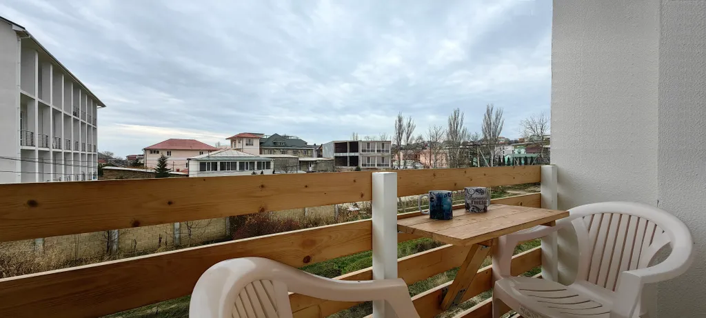 Уютная студия с балконом, отоплением, кухней, стиралкой, беседкой, парковкой