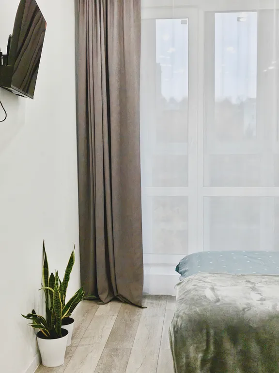 Красивая студия Skandi с панорамным окном у Море-парка