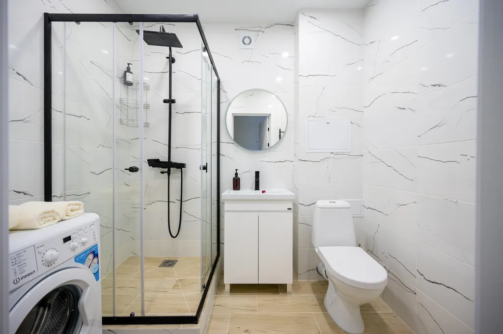 Пpосторная студия с балконом и красивым видом