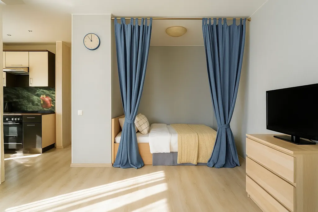 Квартира Просторная студия в новом жилом комплексе — Омск