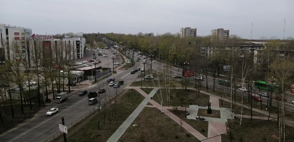 Квартира с панорамным видом на город у аэропорта